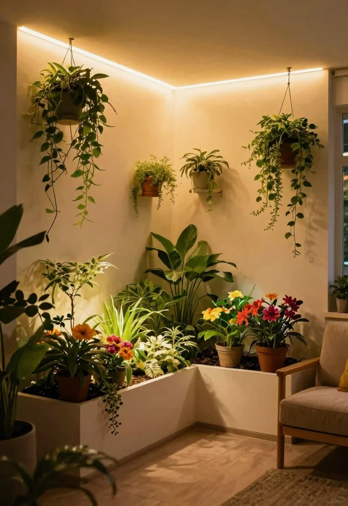 12 Ceiling Surface Light Ideas That Install Without Cutting Holes - 2. LED Strip Lights Along the Ceiling Edge 1