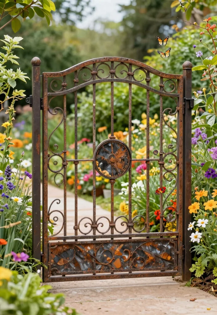 12 Durable Wrought Iron Patio Gates That Last for Years Without Rusting - 9. Eco-Friendly Options: Sustainable Materials and Designs 1