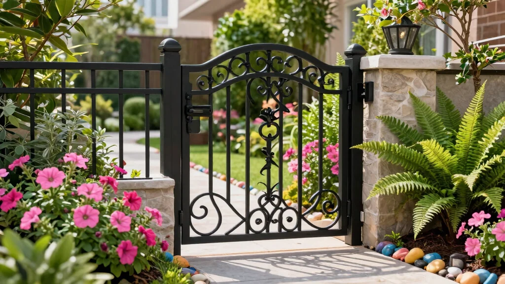 12 Durable Wrought Iron Patio Gates That Last for Years Without Rusting