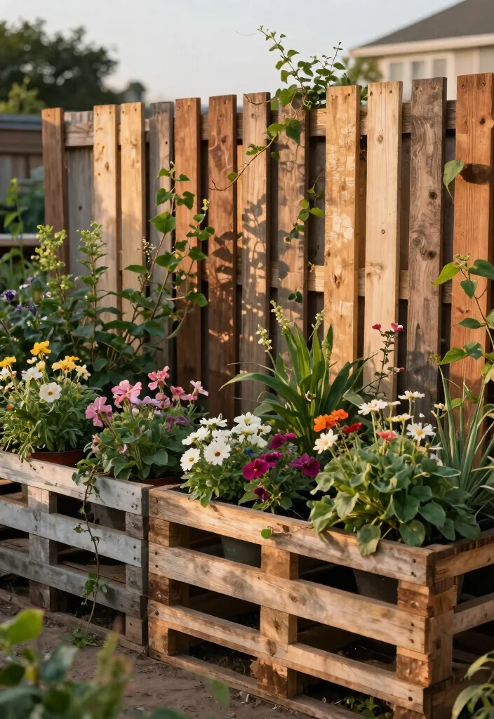 12 Garden Deer Fence Ideas That Actually Keep Them Out - 1. Rustic Wooden Pallets 1