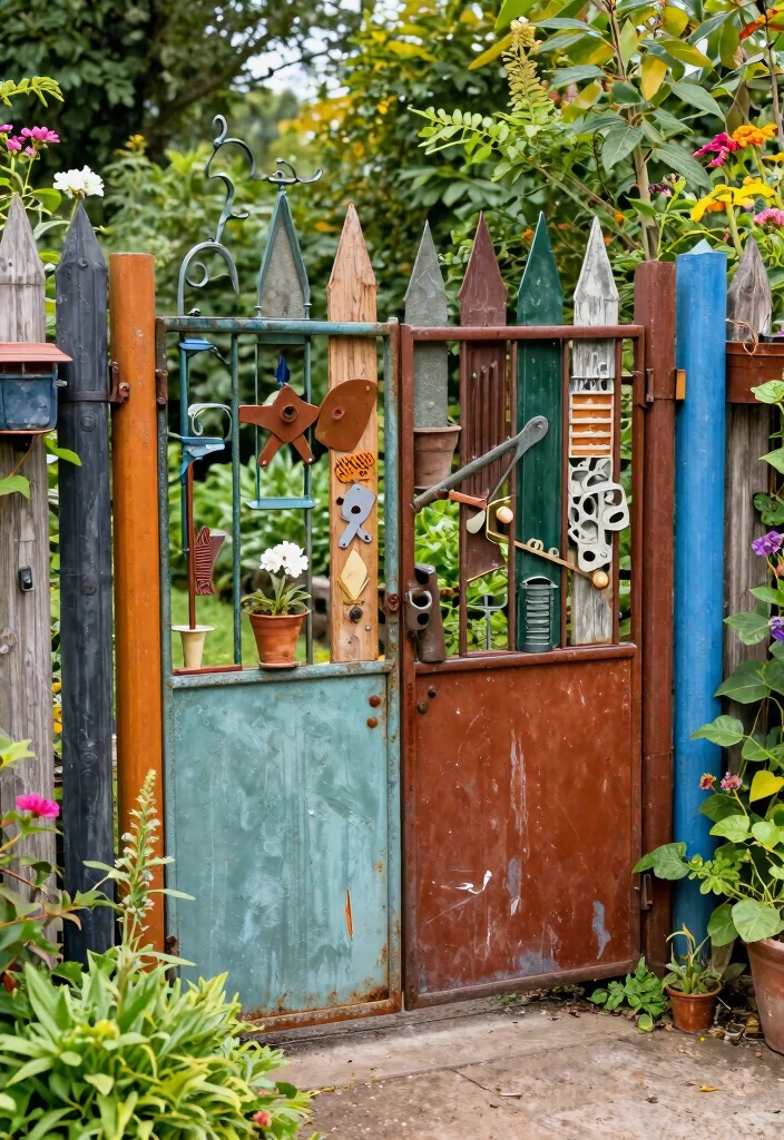 12 Garden Deer Fence Ideas That Actually Keep Them Out - 11. Repurposed Hardware Fencing 1