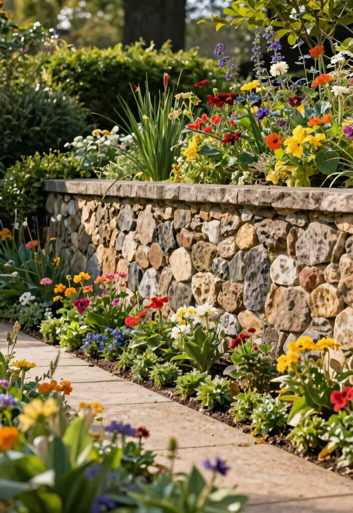 12 Garden Deer Fence Ideas That Actually Keep Them Out - 2. Decorative Stone Walls 1