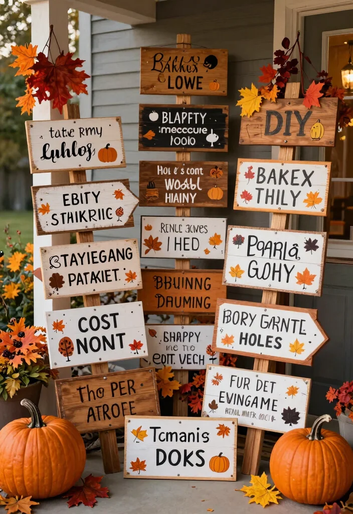12 Halloween Porch Sign Ideas That Store Flat for Next Year - 12. Last-Minute DIY Signs 1