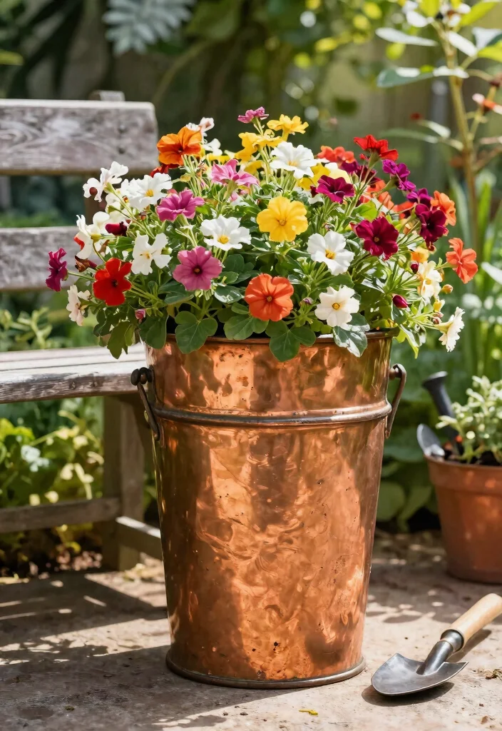 12 Metal Planter Boxes That Won't Rot or Split After One Season - 2. Vintage Copper Planter Boxes 1