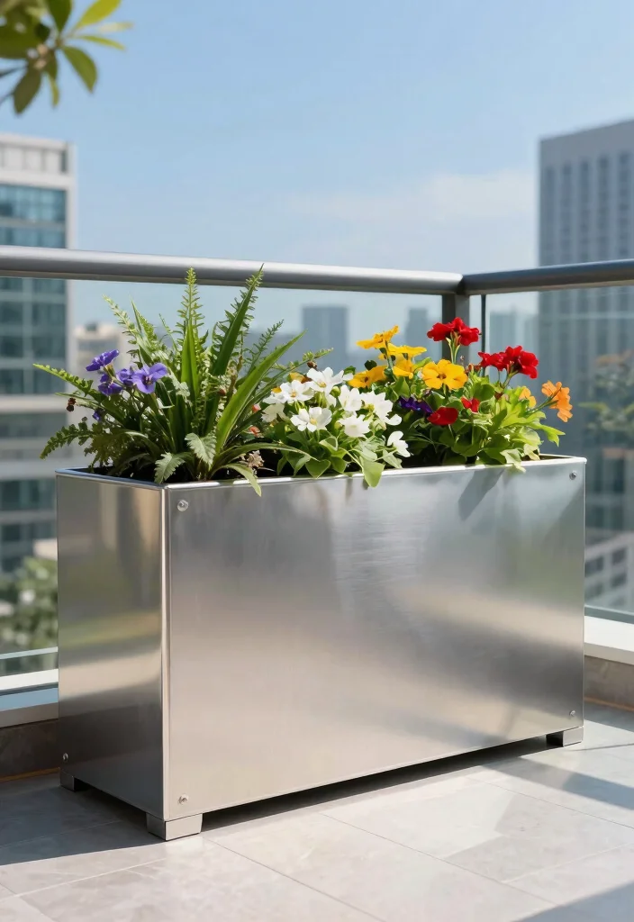12 Metal Planter Boxes That Won't Rot or Split After One Season - 3. Weatherproof Aluminum Planter Boxes 1