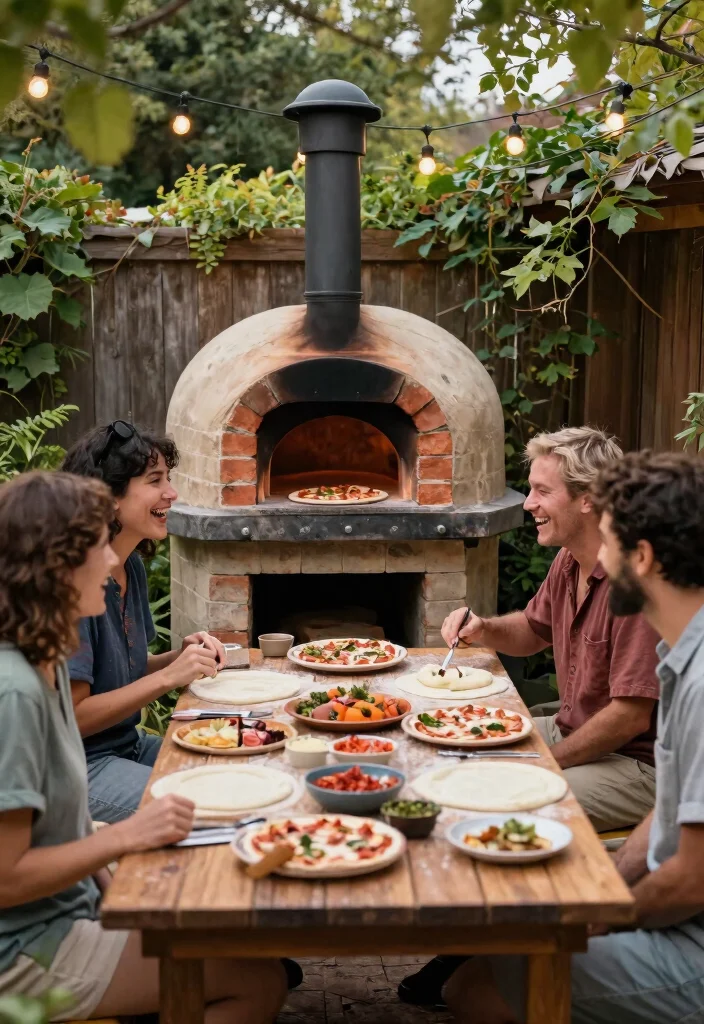 12 Outdoor Kitchen Concepts on a Budget That Skip the Contractor - 3. Miniature Outdoor Pizza Oven 1