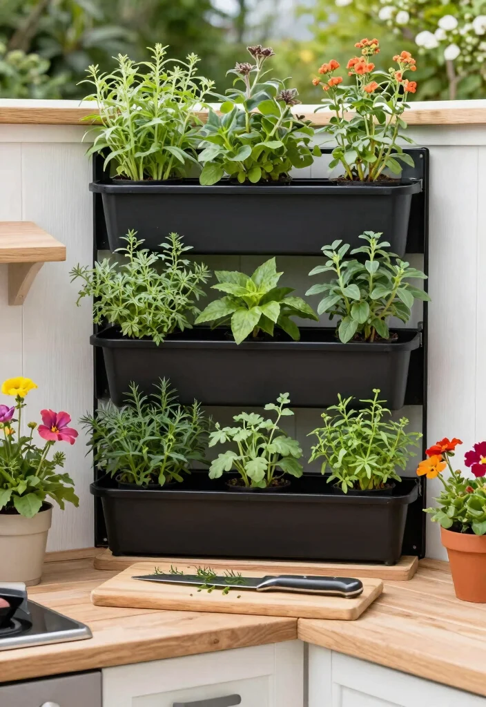 12 Outdoor Kitchen Concepts on a Budget That Skip the Contractor - 4. Herb Garden Prep Area 1