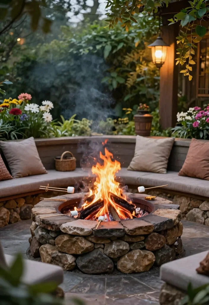 12 Outdoor Kitchen Concepts on a Budget That Skip the Contractor - 5. DIY Fire Pit Cooking Station 1