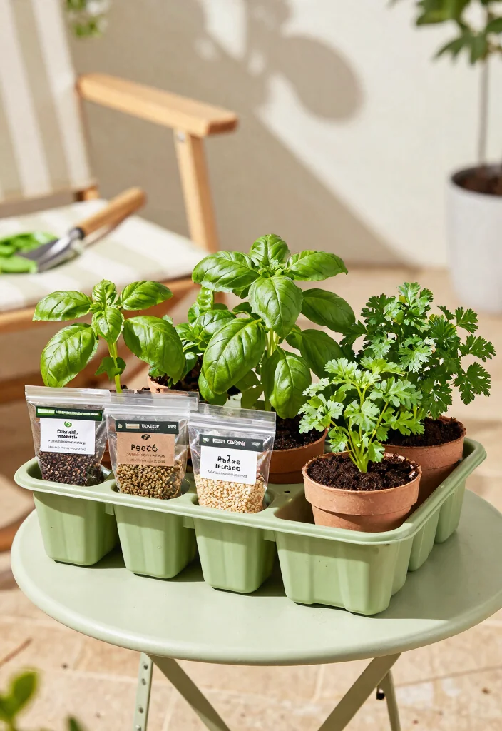 12 Patio Herb Garden Ideas That Thrive in Small Spaces - 12. Compact Herb Garden Kits 1