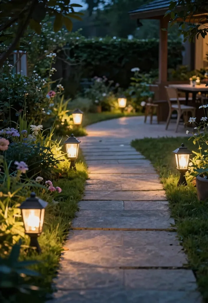 12 Patio Lighting Ideas That Install Without Running New Wire - 4. Solar Pathway Lights 1
