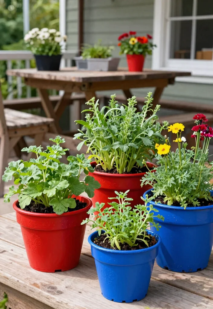 12 Patriotic Porch Ideas That Look Festive Without Looking Tacky - 10. Edible Gardens with a Twist 1