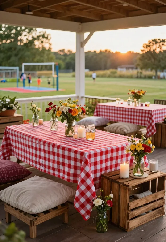 12 Patriotic Porch Ideas That Look Festive Without Looking Tacky - 5. Picnic-Inspired Decor 1