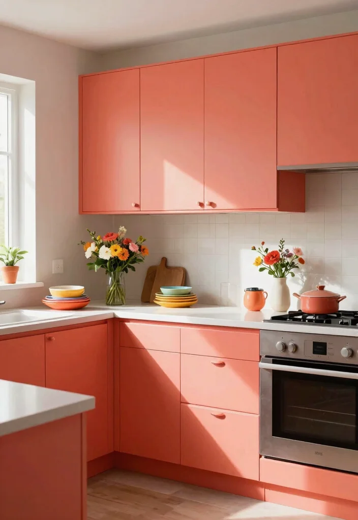 14 Farmhouse Kitchen Cabinets on a Budget That Look Custom Not Stock - 14. Colorful Cabinet Makeover 1