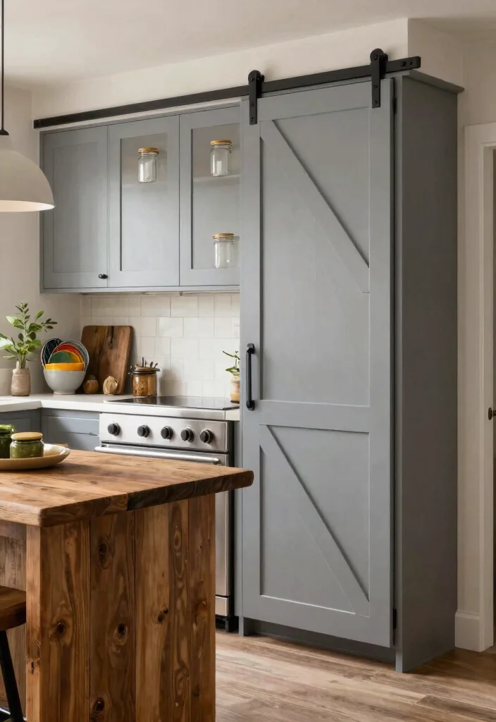 14 Farmhouse Kitchen Cabinets on a Budget That Look Custom Not Stock - 3. Barn Door Cabinet Fronts 1