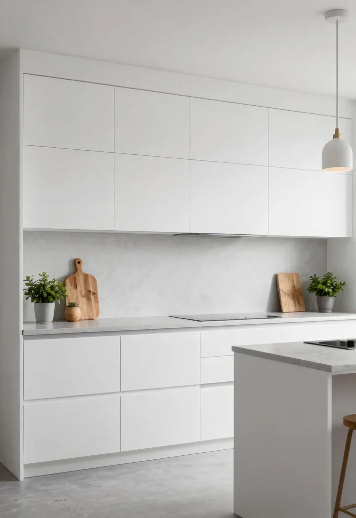 14 Farmhouse Kitchen Cabinets on a Budget That Look Custom Not Stock - 8. Minimalist Modern Farmhouse Cabinets 1