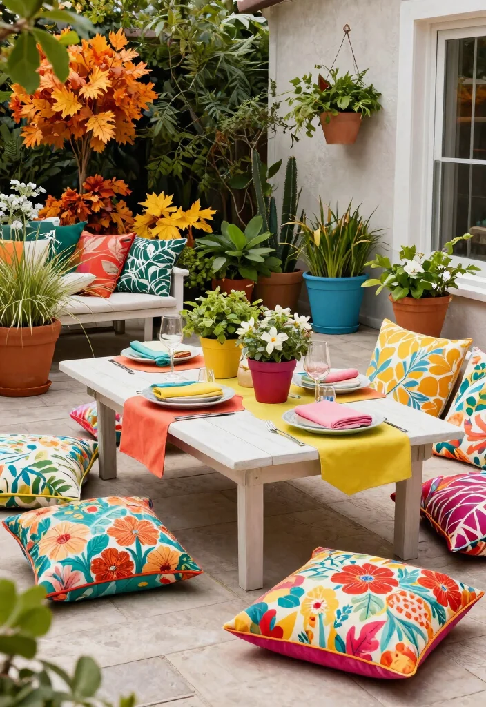 14 Farmhouse Patio Ideas on a Budget That Don't Need a Full Rebuild - 12. Seasonal Decor Swaps 1