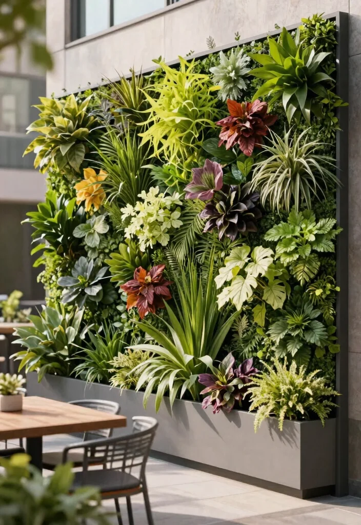 14 Free Standing Fence Ideas for Renters Who Can't Dig Posts - 12. Green Wall Systems 1