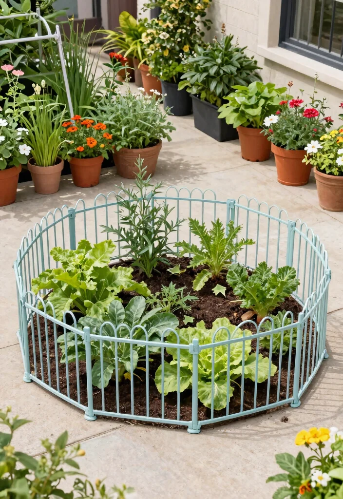 14 Free Standing Fence Ideas for Renters Who Can't Dig Posts - 4. Portable Garden Fencing Kits 1