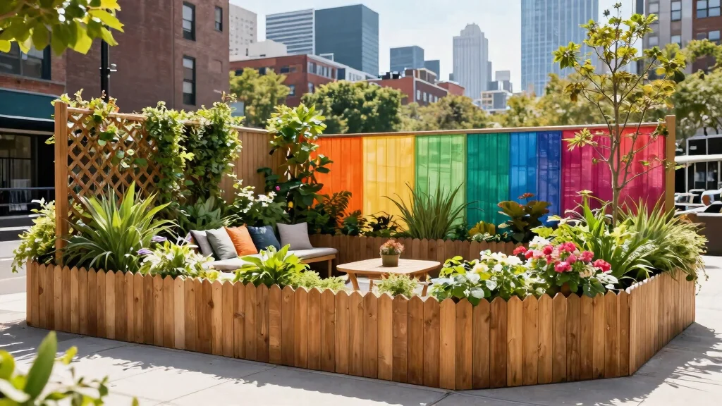 14 Free Standing Fence Ideas for Renters Who Can't Dig Posts