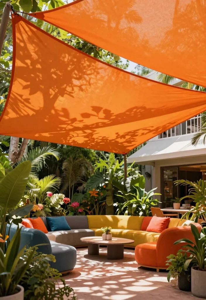 14 Media Sombra Para Patio Ideas That Block Sun All Day - 5. Shade Sails 1