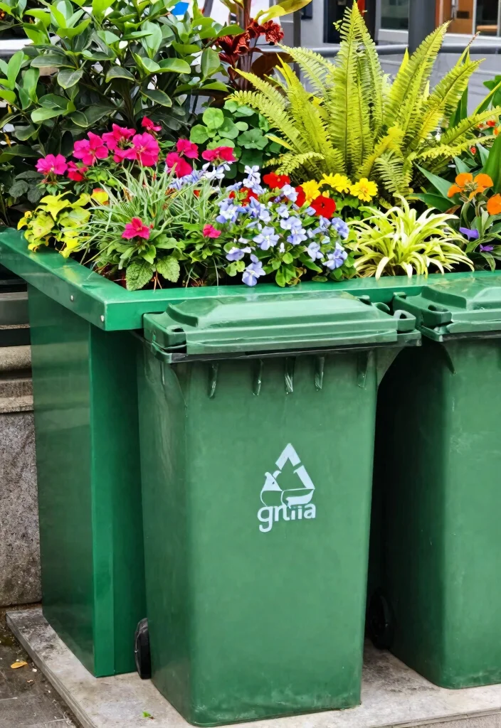 14 Outdoor Garbage Storage Ideas That Keep Raccoons Out for Good - 13. Green Roof Containers 1