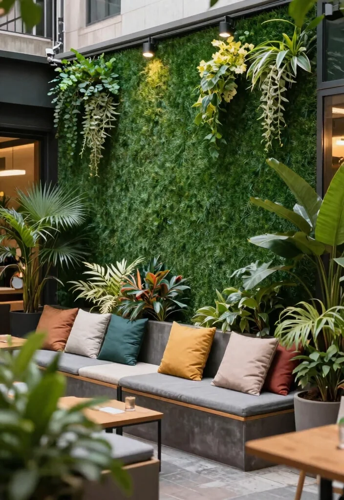 14 Outdoor Privacy Panels That Install Without Digging Posts - 10. Faux Green Walls 1