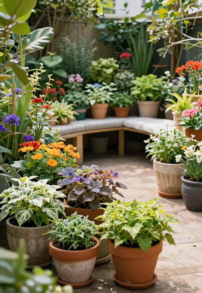 14 Outdoor Privacy Panels That Install Without Digging Posts - 14. Potted Plant Dividers 1