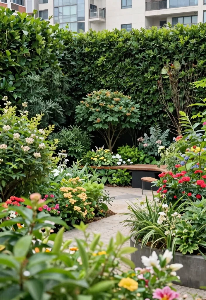 14 Outdoor Privacy Panels That Install Without Digging Posts - 7. Hedge and Shrub Borders 1