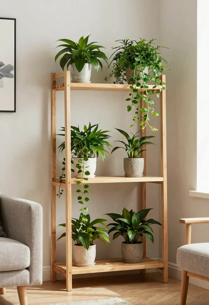14 Plant Stand Ideas That Fit Tight Corners and Small Spaces - 2. Corner Plant Shelves 1