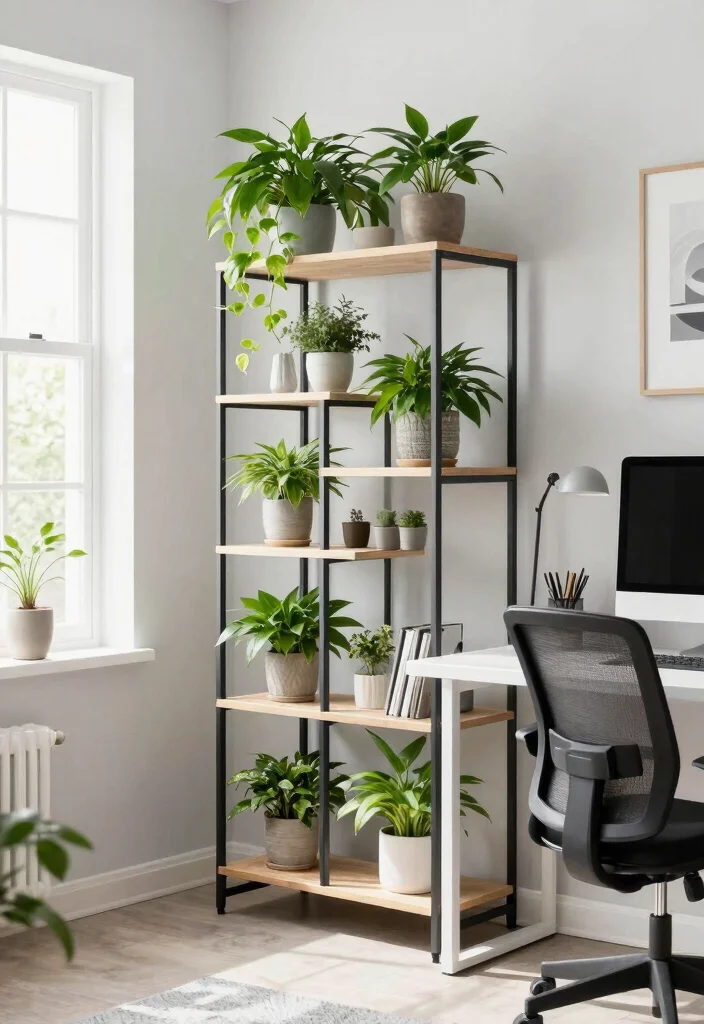 14 Plant Stand Ideas That Fit Tight Corners and Small Spaces - 7. Multi-Purpose Plant Stands 1