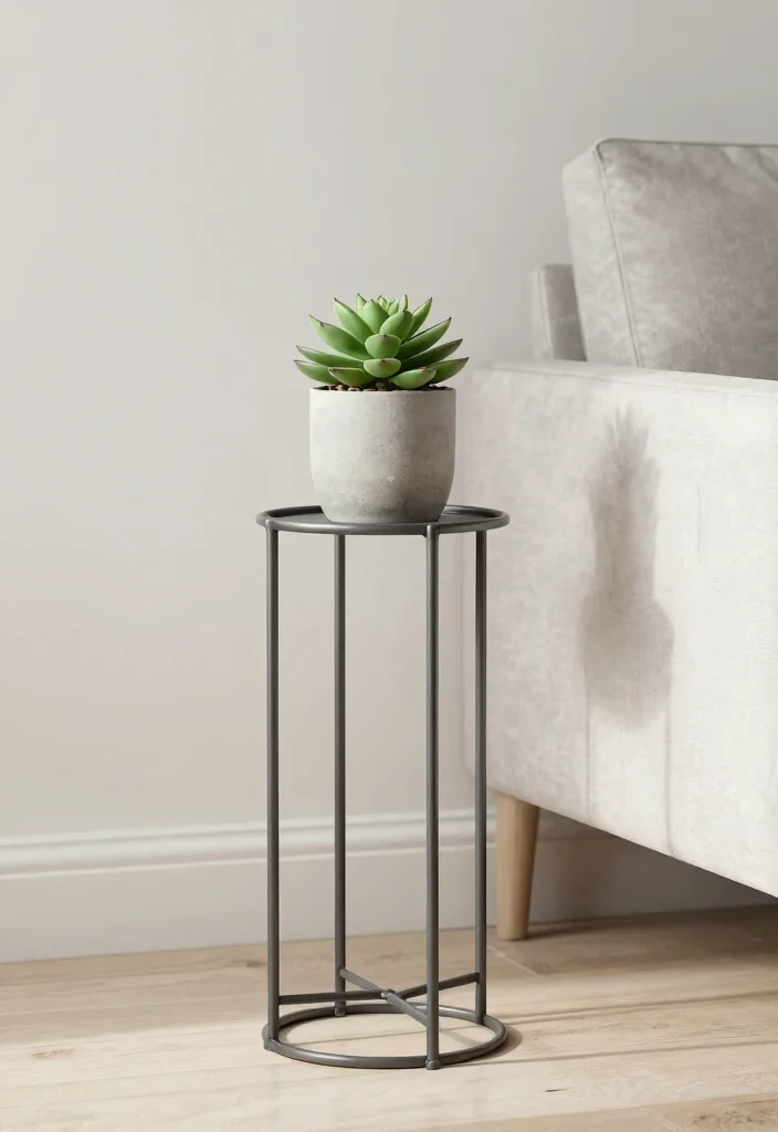 14 Plant Stand Ideas That Fit Tight Corners and Small Spaces - 8. Minimalist Plant Stands 1
