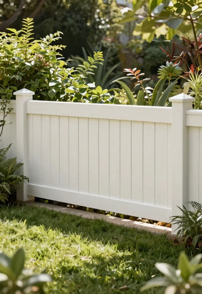 14 Simple Garden Fence Ideas You Can Install in One Weekend - 13. Simple PVC Fence 1