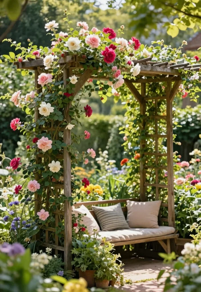 14 Simple Garden Fence Ideas You Can Install in One Weekend - 14. Trellis-Style Garden Fence 1
