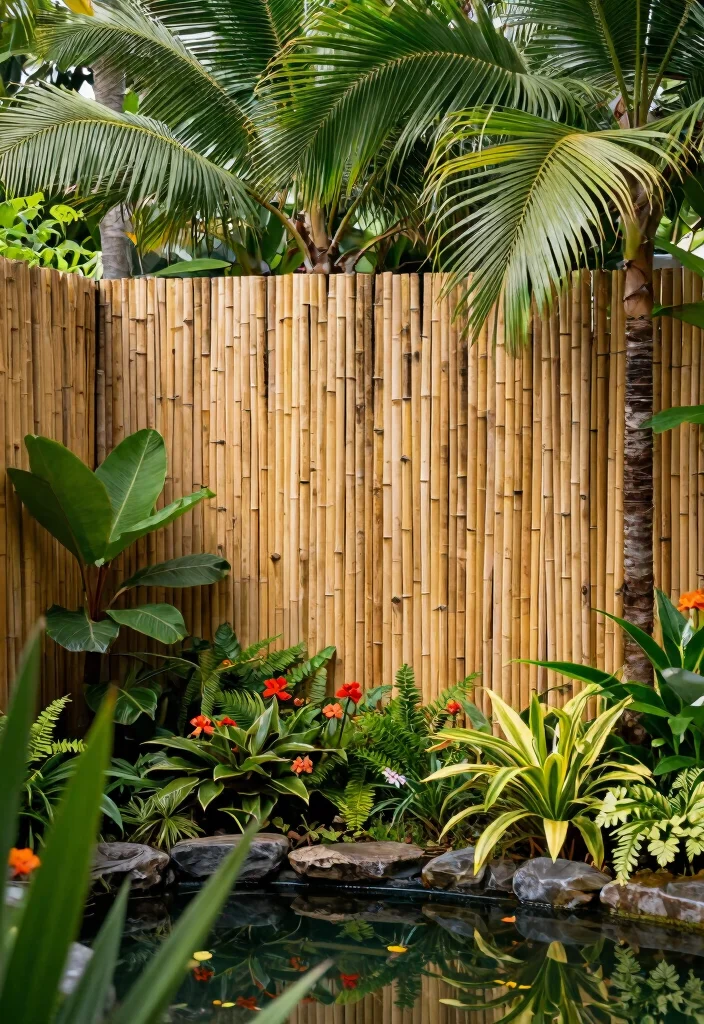 14 Simple Garden Fence Ideas You Can Install in One Weekend - 4. Bamboo Fencing 1