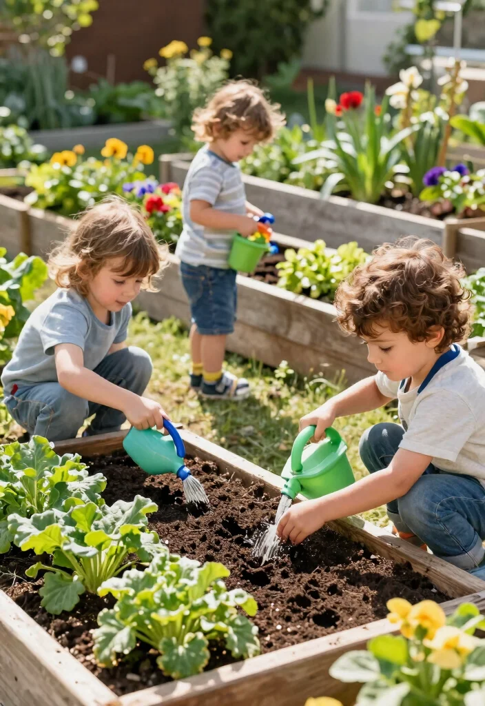14 Toddler Outdoor Play Area Ideas for Small Yards and Tight Budgets - 14. Organic Gardening Area 1
