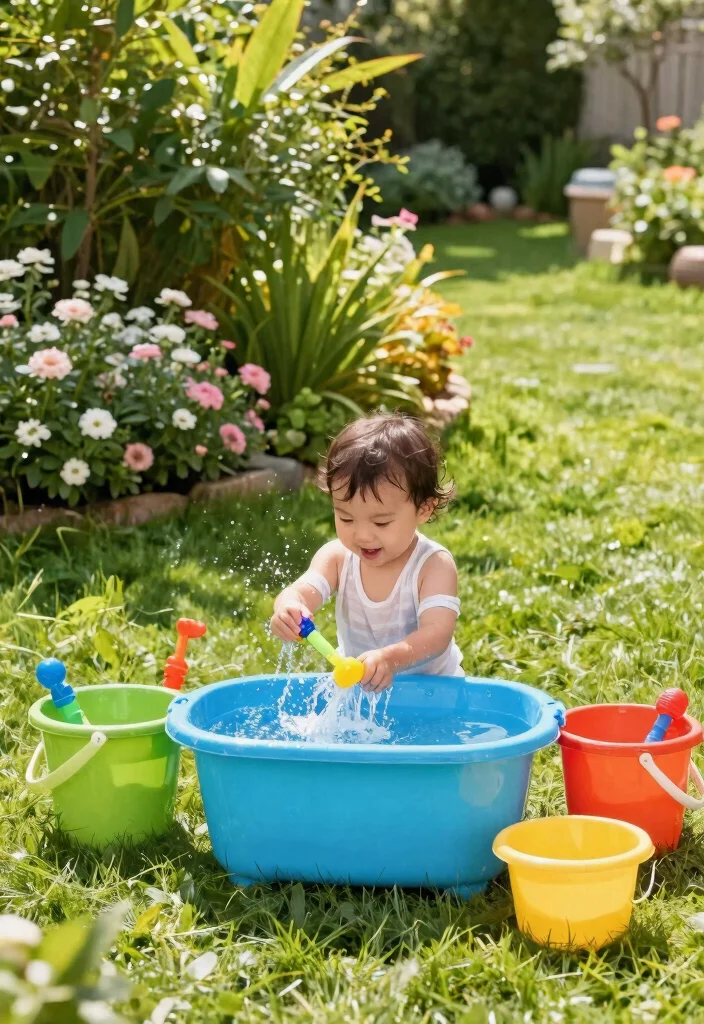 14 Toddler Outdoor Play Area Ideas for Small Yards and Tight Budgets - 5. Water Play Stations 1
