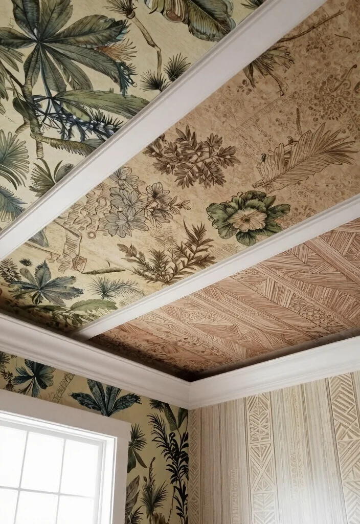 14 Wallpaper on Ceiling Concepts That Cover Popcorn Without Scraping - Conclusion 1