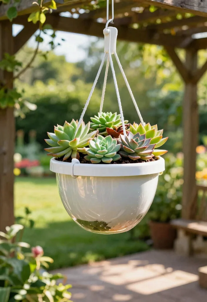 15 Hanging Flower Pots That Don't Need Daily Watering in Summer - 1. Self-Watering Planters: The Game Changer 1