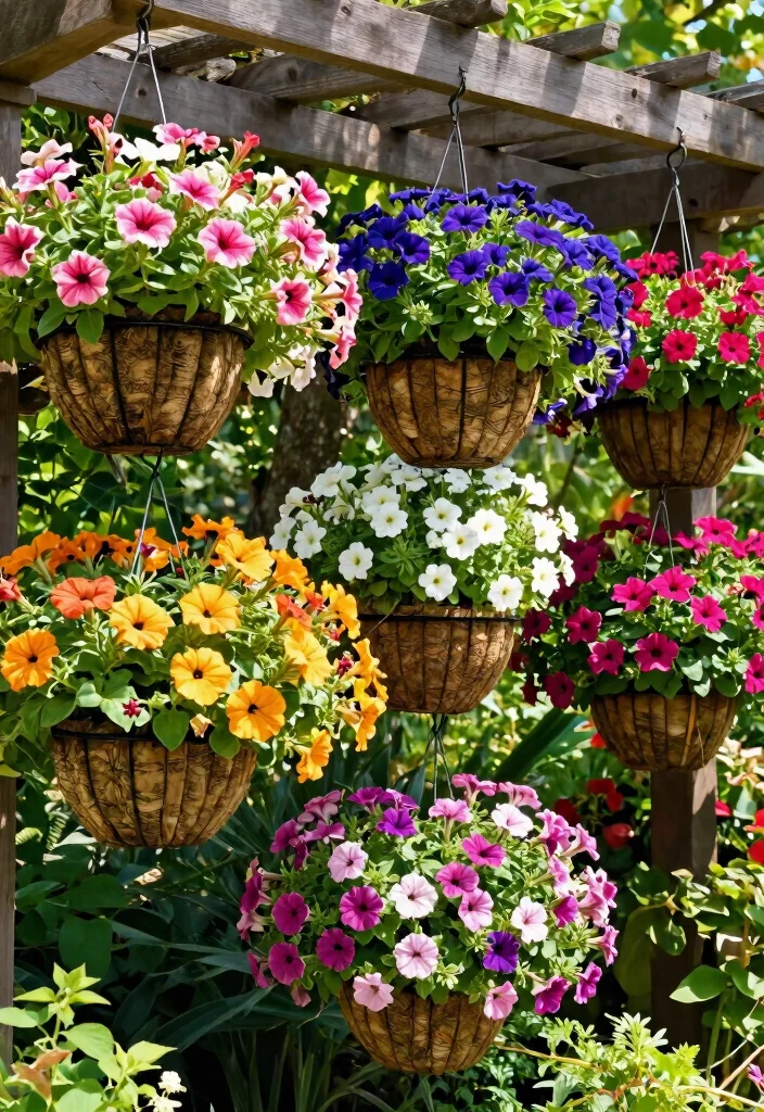 15 Hanging Flower Pots That Don't Need Daily Watering in Summer - 8. Hanging Basket Solutions 1