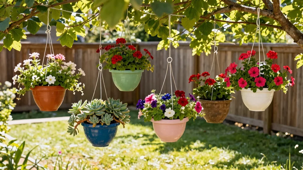 15 Hanging Flower Pots That Don't Need Daily Watering in Summer