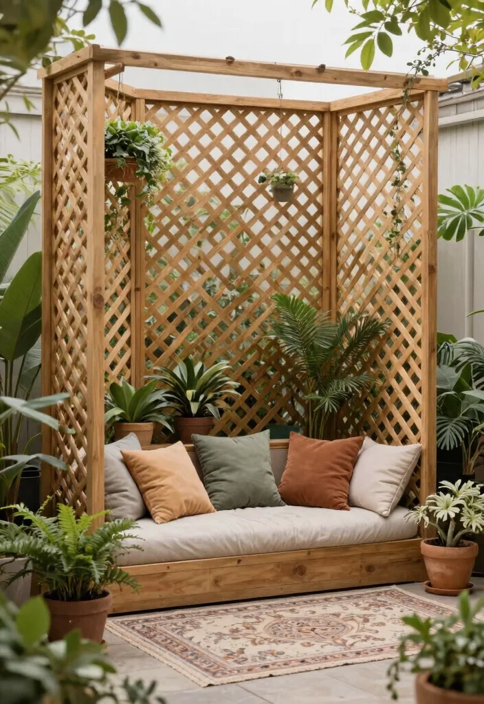 15 Lattice Fence Concepts That Add Privacy Without Feeling Closed In - 4. Lattice Privacy Screens 1