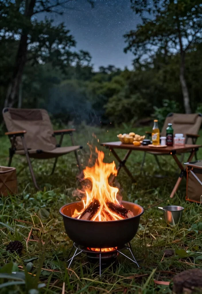 15 Outdoor Fire Pit Ideas for Backyards That Don't Need a Permit - 5. Portable Campfire Bowl 1