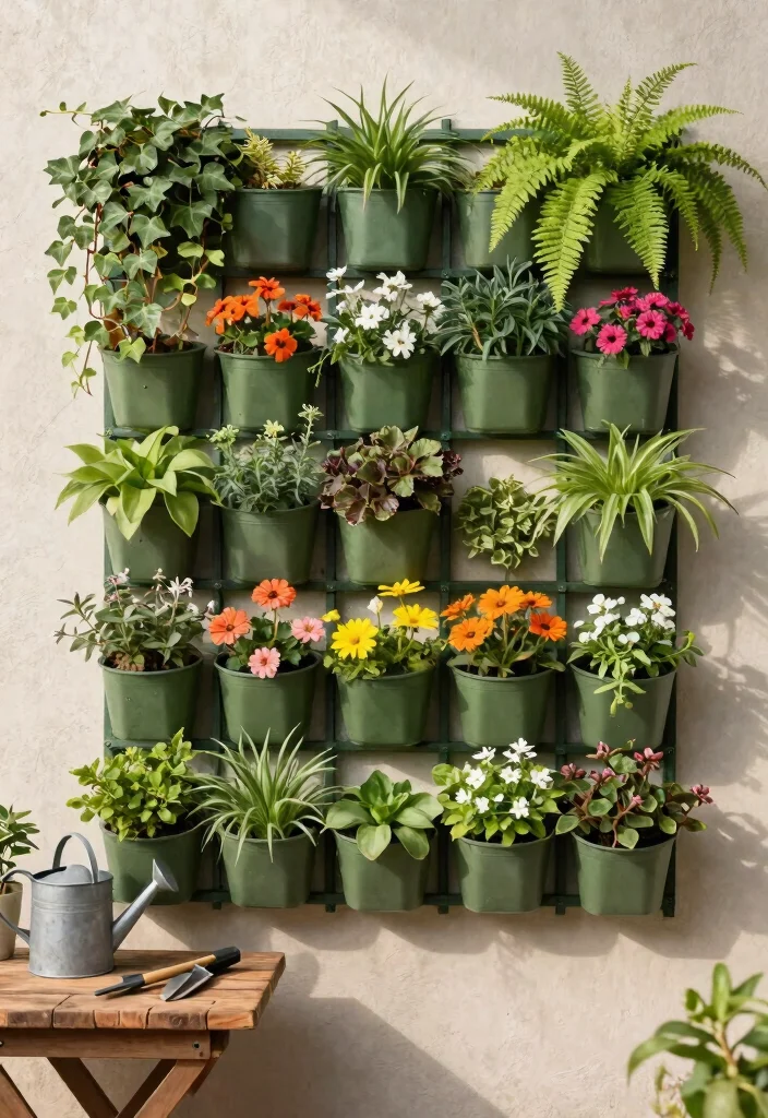 15 Patio Trellis Ideas That Support Heavy Climbing Vines - 5. Vertical Garden Wall Trellis 1
