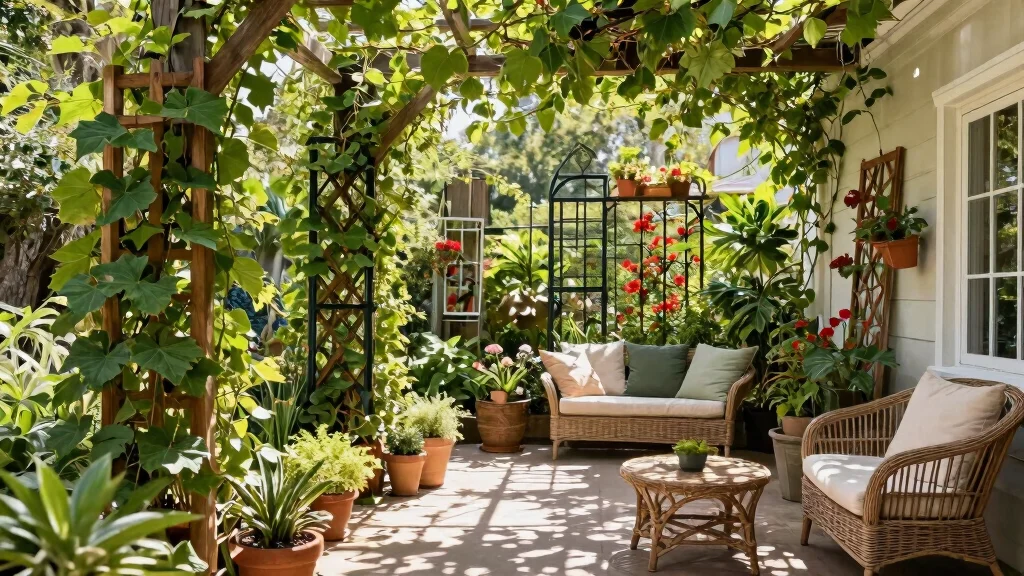 15 Patio Trellis Ideas That Support Heavy Climbing Vines