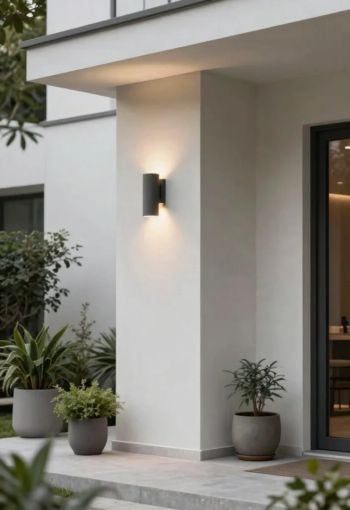 15 Porch Light Fixture Ideas That Boost Curb Appeal at Night - 5. Modern Minimalist Fixtures 1