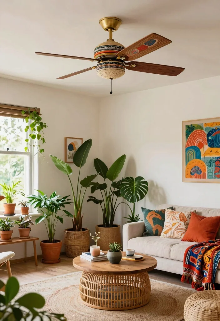 15 Unique Ceiling Fan Concepts That Don't Look Like Every Other House - 12. Chic Bohemian 1
