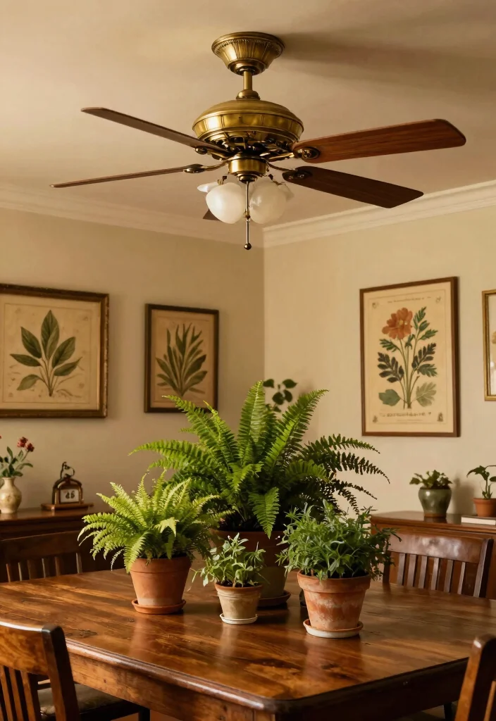 15 Unique Ceiling Fan Concepts That Don't Look Like Every Other House - 2. Vintage Charm 1