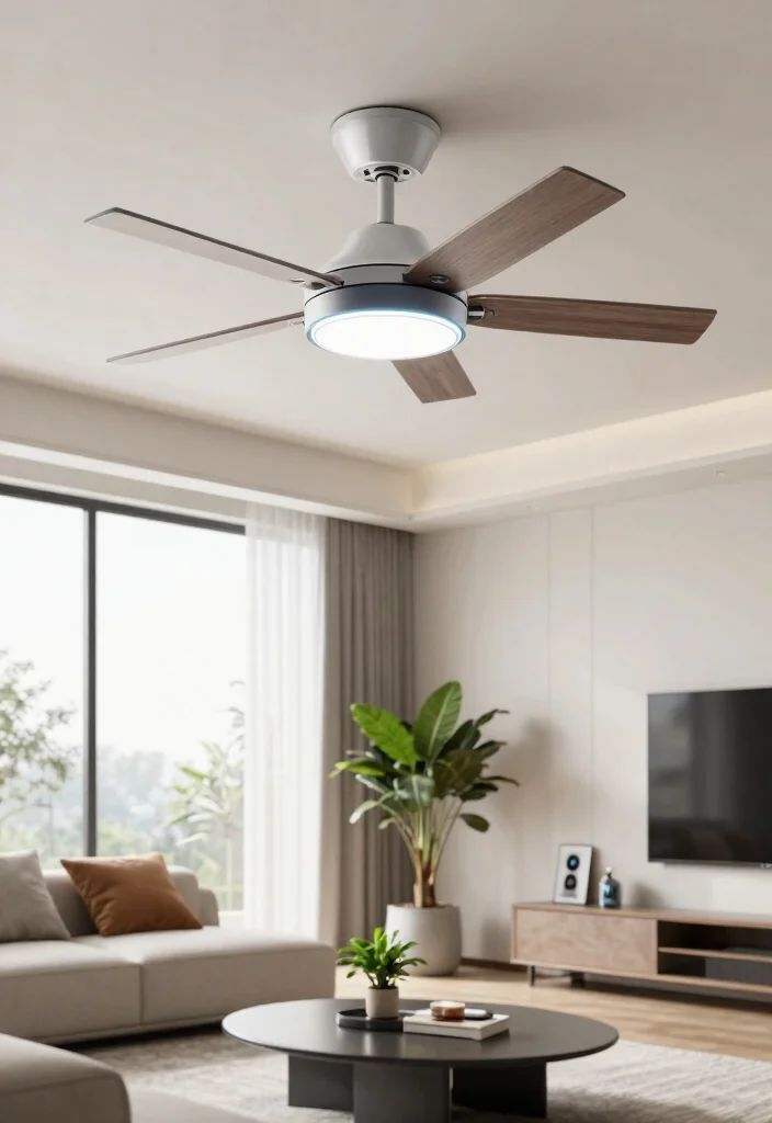 15 Unique Ceiling Fan Concepts That Don't Look Like Every Other House - 8. Smart and Stylish 1