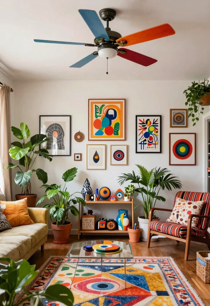 15 Unique Ceiling Fan Concepts That Don't Look Like Every Other House - 9. Eclectic Mix 1
