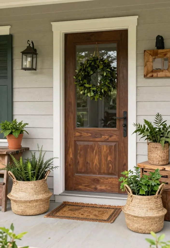 15 Valentine Front Porch Ideas That Don't Look Childish - 12. Seasonal Sustainable Decor 1